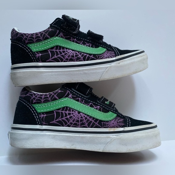 Vans Halloween spider web low top sneakers kids 11 - Picture 7 of 7